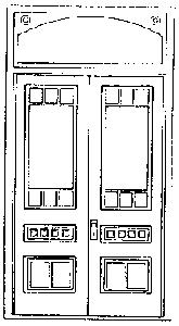Grandt Line 3623 O Scale Victorian Door w/Transom