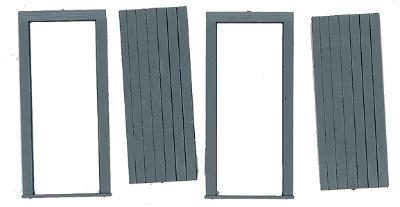 Grandt Line 3633 O Scale Door - Planked 30 x 66" -- With Z-Brace pkg(2)