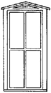 Grandt Line 3709 O Scale Durango Station Windows -- Four-Pane, 36 x 87"