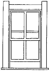 Grandt Line 3711 O Scale Rio Grande Sargents Station Windows -- 31 x 56"