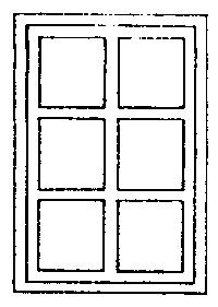 Grandt Line 3719 O Scale Factory Windows for Masonry Buildings w/Fixed Sash -- 6-Pane, Scale 42 x 30" 107 x 76.2cm pkg(8)