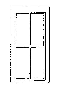 Grandt Line 3724 O Scale Rio Grande Southern-Style Depot Windows -- 2/2 Light, Scale 35 x 80"
