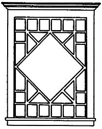 Grandt Line 3743 O Scale Diamond-Patterened Window & Frame