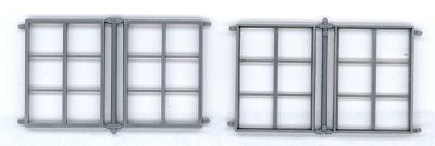 Grandt Line 3772 O Scale Masonry Windows pkg(4) -- 6-Pane, Scale 48 x 65" 122 x 165cm
