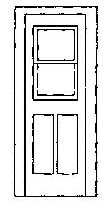 Grandt Line 3802 O Scale Coach End Doors -- Rio Grande