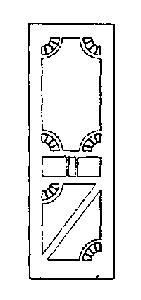 Grandt Line 3810 O Scale Screen Doors -- Rio Grande B-7 Business Car
