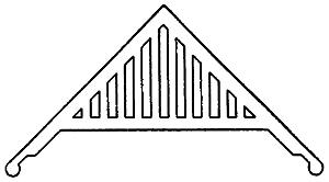 Grandt Line 4034 S Scale Rio Grande Southern-Style Trim -- Gable - Ophir