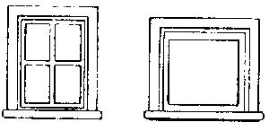 Grandt Line 49 O Scale Short Caboose Cupola Windows -- Rio Grande pkg(4)