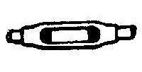 Grandt Line 5039 HO Scale Scale Turnbuckles pkg(24) -- DRGW-Style, Cored for .015" Wire
