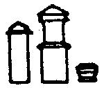 Grandt Line 5043 HO Scale Roof Details -- For Passener Cars (Stacks, Vents, Etc.) pkg(4)