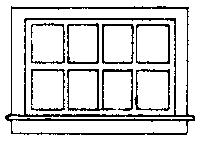 Grandt Line 5081 HO Scale Window -- Horizontal Sliding Type Scale 52 x 33" pkg(8)
