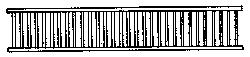 Grandt Line 5083 HO Scale Porch/Lanai Railing -- Scale 35" High