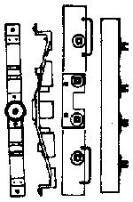 Grandt Line 5090 HO Scale Caboose End Detail, Bolsters & Needlebeams -- Rio Grande/Rio Grande Southern