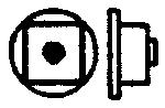 Grandt Line 5099 HO Scale Nut-Bolt-Washer (Plastic) -- 3" Nut w/4-1/2" Flat Steel Washer pkg(100)