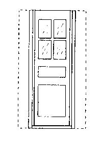 Grandt Line 50 O Scale Caboose Doors -- Rio Grande