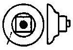 Grandt Line 5123 HO Scale Nut-Bolt-Washer (Plastic) -- 2-1/2" Nut w/6-1/2" Cast Iron Washer pkg(100)