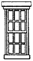 Grandt Line 5154 HO Scale Masonry Windows -- Scale 30 x 65" 76.2 x 165 pkg(8)
