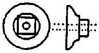 Grandt Line 5156 HO Scale Nut-Bolt-Washer (Plastic) -- 2-1/2" Nut w/6-1/2" Cast Iron Washer Cored for .020" Wire pkg(80)