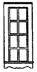 Grandt Line 5161 HO Scale Windows -- Queen Anne Style, Double-Hung Single Window - 2'8" x 6'6" pkg(3)