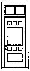 Grandt Line 5197 HO Scale Doors -- Rio Grande Southern Ophir Depot Style 36 x 84" pkg(4)