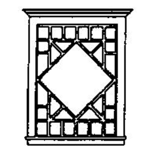 Grandt Line 5206 HO Scale Windows -- Diamond Patterned