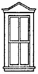 Grandt Line 5220 HO Scale Windows -- Double-Pointed, Scale 33 x 88" 83.8 x 224cm pkg(8)
