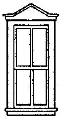 Grandt Line 5220 HO Scale Windows -- Double-Pointed, Scale 33 x 88" 83.8 x 224cm pkg(8)