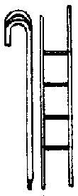 Grandt Line 5238 HO Scale Ladders -- Colorado & Southern