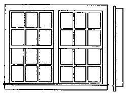 Grandt Line 5252 HO Scale Windows -- Double