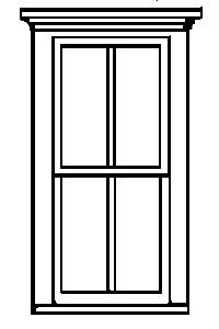Grandt Line 5265 HO Scale Window -- 4-Pane pkg(8)
