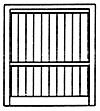 Grandt Line 5267 HO Scale Warehouse Doors -- .9 x 1.05" 2.3 x 2.7cm pkg(2)