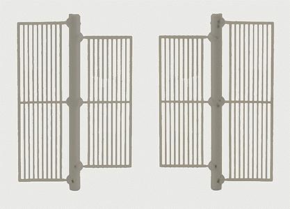 Grandt Line 5296 HO Scale Detail Part -- Iron Bar Railing Set (Small 1.315 x .450, Large 1/620 x .450)