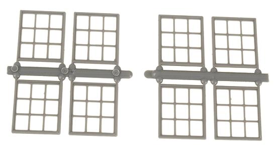 Grandt Line 5299 HO Scale Masonary Windows -- Scale 38 x 55" 96.5 x 140cm pkg(8)