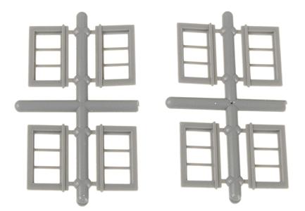 Grandt Line 5303 HO Scale Window -- Horizontal, 3-Pane