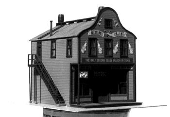 Grandt Line 5900 HO Scale Second Class Saloon -- Kit - 4-3/4 x 3-1/8" 12 x 8cm