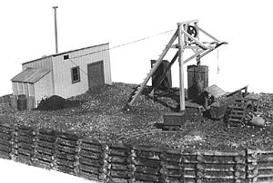 Grandt Line 5902 HO Scale Wentamuck Mine -- Kit - 4-1/2 x 9" 11.2 x 22.5cm