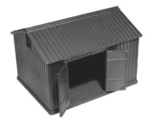 Grandt Line 5905 HO Scale Standard Section Tool House -- Kit - 2-1/4 x 1-3/4" 5.7 x 4.5cm