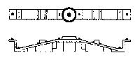 Grandt Line 64 O Scale Bolsters -- Rio Grande Caboose/Reefer