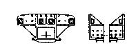 Grandt Line 66 O Scale Coupler Pockets - Drop-Bottom Gondolas -- Rio Grande