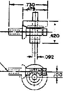 Grandt Line 7030 All Scale 2:1 Ratio Gears & Cross Box -- .078" Coupling, Less Wheels