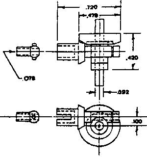 Grandt Line 7036 All Scale Ratio Gears 2:1 -- Cross Box .078" Coupling, Less Wheels