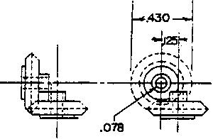 Grandt Line 7077 All Scale 1:1 Skew Bevel Gears -- .078" Bore, .125" Offset