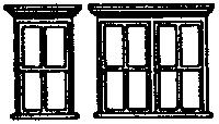 Grandt Line 8020 N Scale Windows -- Victorian Set pkg(4)