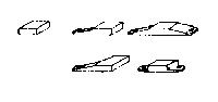 Grandt Line 95 O Scale Stock Car Post & Brace Feet -- Rio Grande