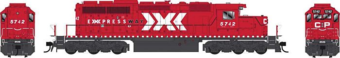Bowser 25039 HO Scale GMD SD40-2 - LokSound & DCC - Executive Line -- Canadian Pacific 5742 (red, Expressway Graphics Version 1)