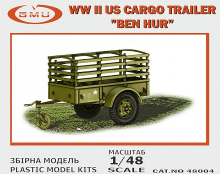 GMU Models 48004 1/48 WWII US Ben Hur Cargo Trailer (Bagged)