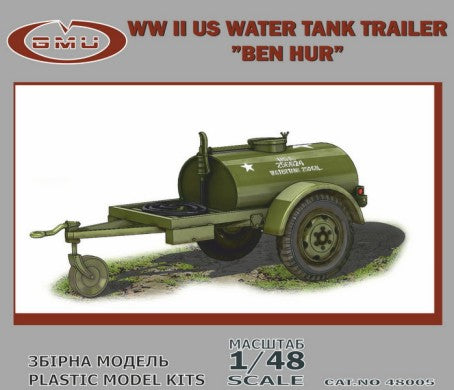 GMU Models 48005 1/48 WWII US Ben Hur Water Tank Trailer (Boxed)