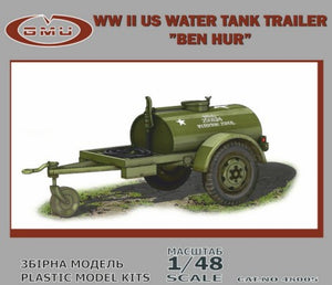 GMU Models 48005 1/48 WWII US Ben Hur Water Tank Trailer (Boxed)