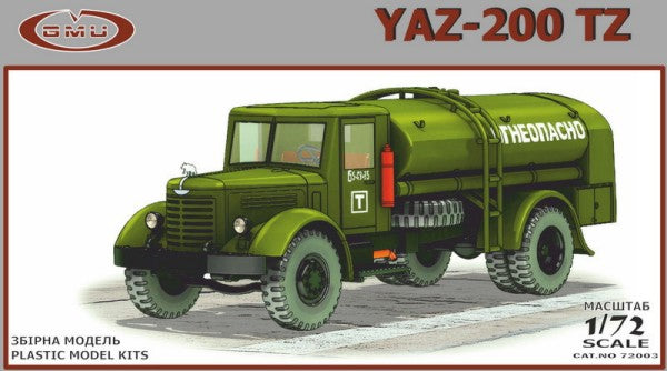 GMU Models 72003 1/72 YAZ200 TZ Military Tanker Truck (Boxed)