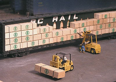 Grand Central Gems LL1 HO Scale Lumber Load -- Fits 50' Flatcar or Bulkhead Flat and 3/4 of Centerbeam